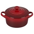 thumbnail image 1 of Le Creuset Stoneware Mini Round Cocotte, 8 oz., Cerise, 1 of 1