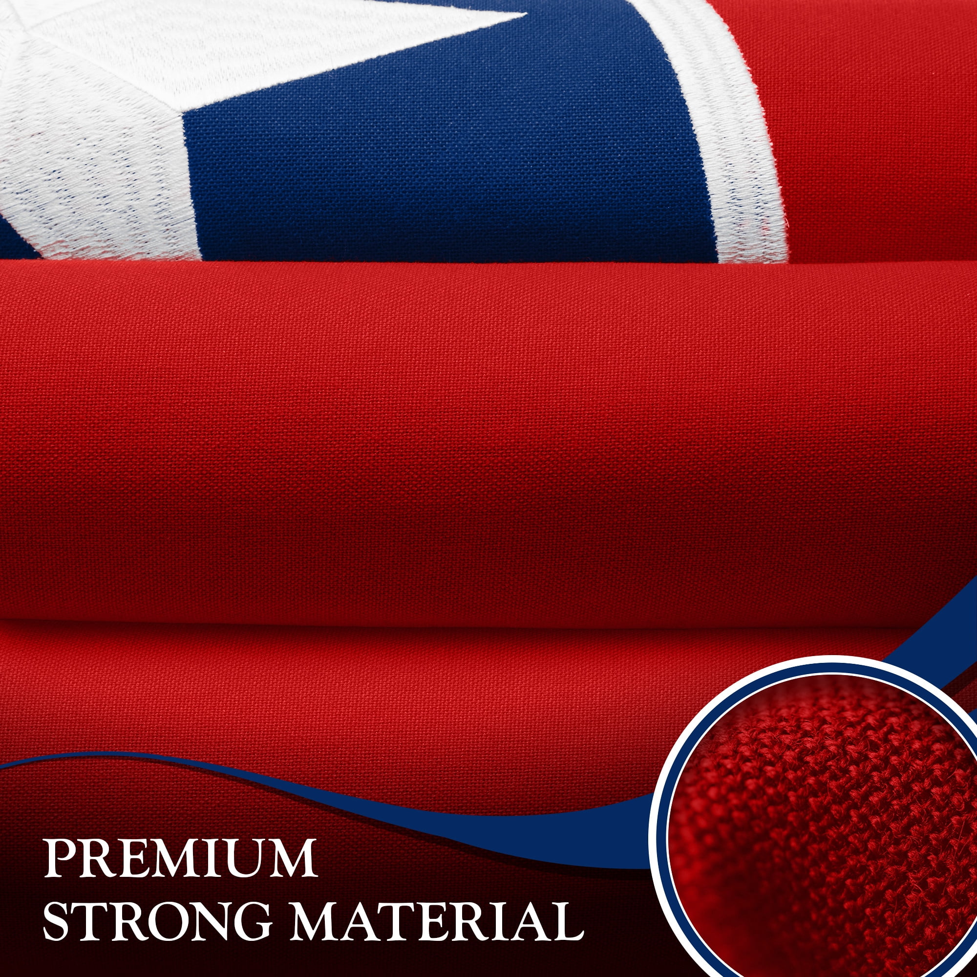 G128 Combo Pack: American USA Flag 4x6 Ft & Tennessee Flag 4x6 Ft, Both Embroidered SPUN Polyester, Indoor/Outdoor, Brass Grommets