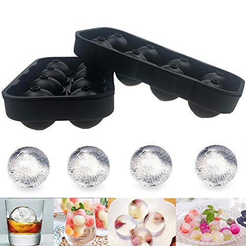 Silicone Ice Cube Trays Combo Round Ice Ball Spheres Ice Cube Tray Mold