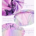 thumbnail image 6 of Aideaone Toddler Girls Ballet Leotard with Tutu Skirt Ruffle Sleeve Dance Costume Ages 3-7, 6 of 7