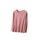 thumbnail image 1 of Qarigey Ropa interior térmica femenina Tops manga larga sin costuras cómodo otoño Oficina dormir ropa interior camisa cálida para mujer Prendas para la parte del cuerpo Café oscuro 4XL Qarigey AP013722-02, 1 of 6