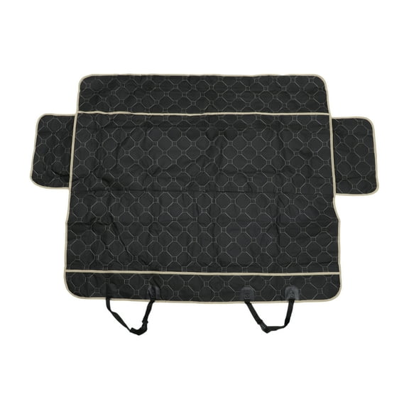 Unique Bargains 1 Pc Durable Car Seat Cover for Pet Football Checkered Pattern Gray