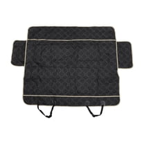 Unique Bargains 1 Pc Durable Car Seat Cover for Pet Football Checkered Pattern Gray