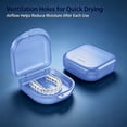 thumbnail image 6 of Retainer Case with Vent Holes,Protective Orthodontic Mouth Guard Case,Dental Storage Container Plastic,Mouth Guard Holder with Snap Lock,Portable Denture Tray for Travel Outside Camping, 6 of 8