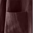 thumbnail image 5 of Endives Women's Linen Shirts Button Down Long Tunic Tops Plus Size Blouse With Pockets, 5 of 6