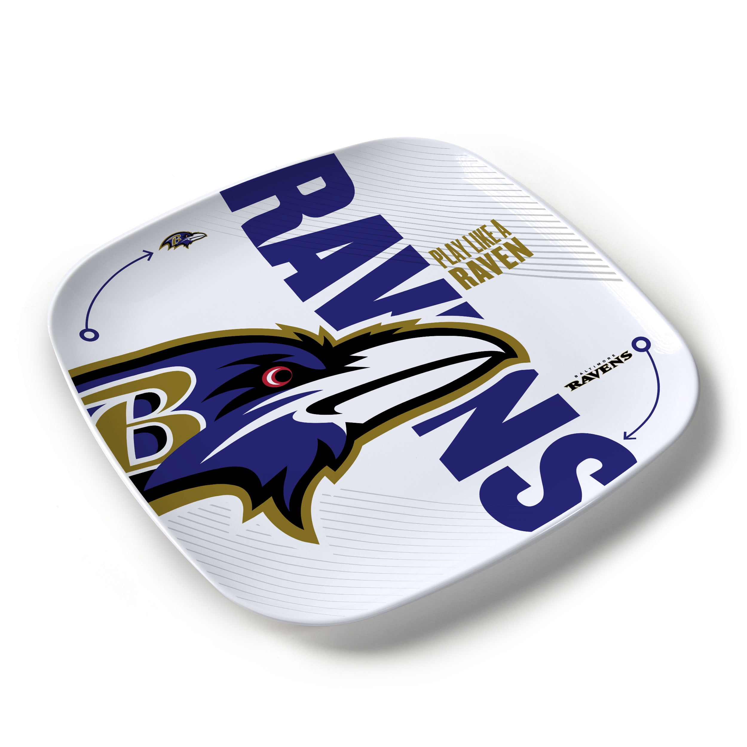 YouTheFan NFL Baltimore Ravens Large Party Plate