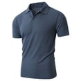 thumbnail image 1 of Camisa informal de manga corta y cuello para hombre: lisa, deportiva, para la playa, para el día a día, 1 of 8