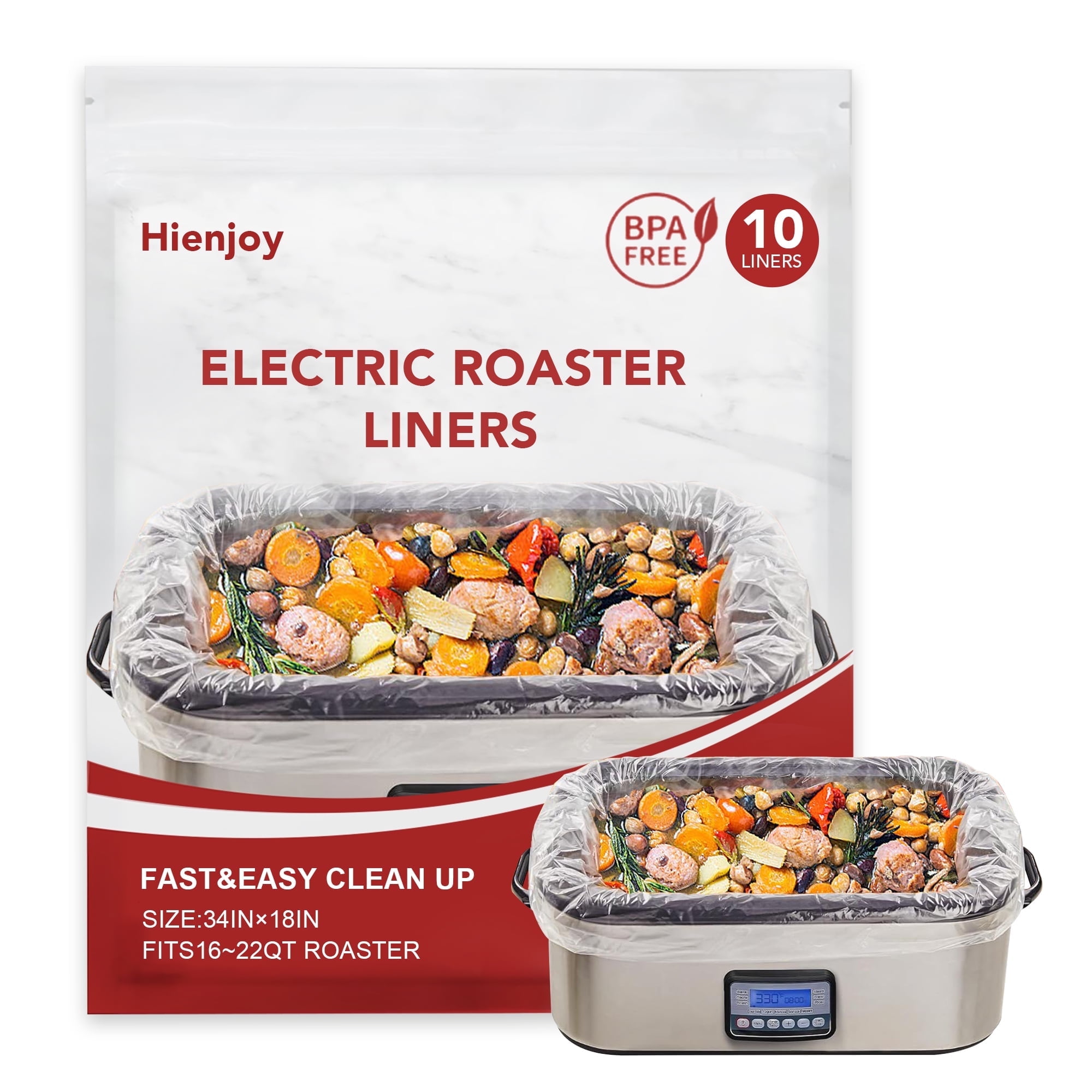 PanSaver Electric Roaster Liners - Pack Of 2 For 18 Qt Roasting Pans