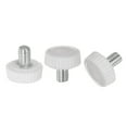 thumbnail image 1 of Unique Bargains 30 Paquets M5 x 8 mm Filetage Mâle Boutons Moletés Vis pour Pouce Boutons de Serrage Prise Blanc, 1 of 5