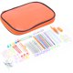 thumbnail image 4 of Juego de 100 ganchos de ganchillo DIY 22 juego de ganchillo con pequeños accesorios para entusiastas del tejido principiantes, color naranja, 4 of 5