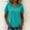 Green, variant on Women's Summer V-Neck Hooded Casual T-Shirt, Solid Drawstring Lightweight Breathable Short Sleeve Top Purple XXL