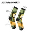 thumbnail image 3 of Pofeuu Quirky Cartoon 123 Print Crew Socks, Adult Running Hiking Socks for Youth and Adult, 3 of 7