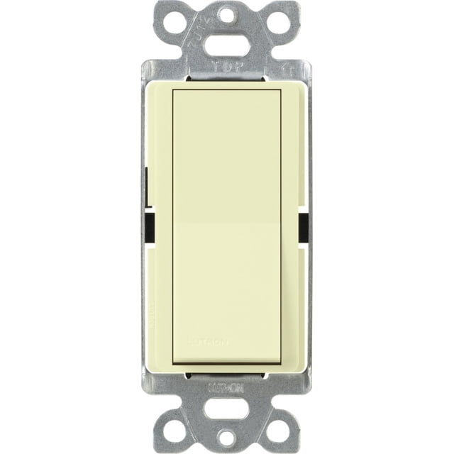 Interruptor basculante Lutron Claro 15A unipolar con luz localizadora