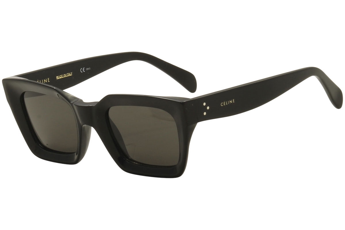 Celine Women's CL41450S CL/41450/S 807/70 Black Square Sunglasses 50mm