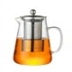 thumbnail image 2 of Tetera de vidrio resistente al calor de borosilicato alto, tetera con separación de agua de té espesada, tetera transparente para el hogar simple, 2 of 4