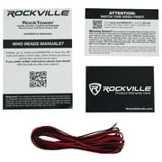 (2) Rockville RockTower 64C Classic Home Audio Tower Speakers Passive 4 Ohm