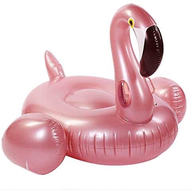 Flotador inflable de flamenco, flotador gigante, flotador inflable para fiesta en la piscina, flotador relajante para adultos y niños JAMW Sencillez