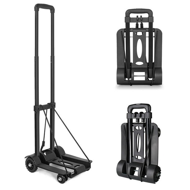 Folding Luggage Cart Lightweight Collapsible and Portable 4 Wheels