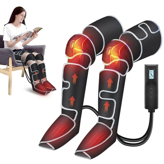 Comfier Foot Leg Massager with Heat, Air Compression Calf massager for Circulation Feet Warmers Relaxation
