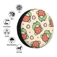 thumbnail image 4 of Fotbe Frog Hold Strawberry Funda de Llanta de Repuesto con Estampado, Engrosada, Ajuste Universal para Jeep, Remolque, RV, SUV, Camión-17 inch, 4 of 6