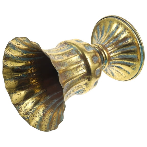 Worgeous Vintage Metal Flower Vase for Dried Arrangements 1 Set Home Decor Flowerpot