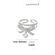 thumbnail image 5 of Qarigey Anillo de apertura para mujer, decoración de circonita de Metal de cobre, anillos de moda ajustables para novia, chicas, dama, suministros de Ropa, zapatos y accesorios Miscelánea Qarigey AP014771-00, 5 of 6