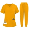 thumbnail image 2 of Hearthz Scrubs for Women Set Stretch V-Neck Top and Cargo Pant Scrub Set Scrub Set Women, 2 of 7