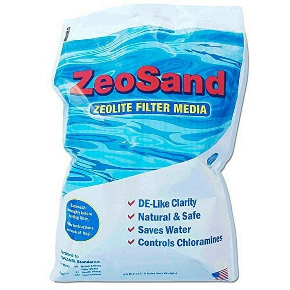 ZeoSand Zeolite Pool Filter Media – 50 lbs – Sand Filter Replacement for Swimming Pools