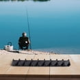 thumbnail image 2 of Fishing Pole Rack Wall Mounted Fishing Rod Holder Vertical 9 Rod Rack for Garage, 2 of 10
