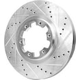 thumbnail image 5 of Detroit Axle - Front Brake Kit for 1998-2004 Nissan Pathfinder Infiniti QX4 Drilled & Slotted Disc Brakes Rotors and Ceramic Brake Pads, 5 of 6
