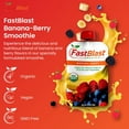 thumbnail image 2 of FastBlast Banana-Berry 100% Smoothie - Refreshing & Energizing Blend 3.5 oz (99g), 2 of 8
