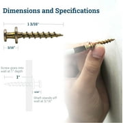 Picture Hang Solutions Picture Hanging Hooks for Drywall 30-lb Capacity Bear Claw Screw Hangers 30 Pieces Per Pack
