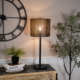 thumbnail image 2 of Northlight Iron Table Lamp with Laser-Cut  Shade - 30" - Black and Gold, 2 of 6