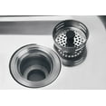 thumbnail image 2 of Mainstays Silver Stainless Steel Kitchen Sink Strainer and Drain Catcher with Rubber Stopper, 2 of 7