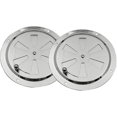 thumbnail image 1 of 2 Piece Round Ventilation Grille Round Ventilation Grille Ventilation Holes Adjustable Ventilation Grille Ventilation Grille 125mm Stainless Steel Exh, 1 of 3