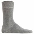 thumbnail image 2 of Hudson Unisex Socks, 3-Pack - Simply, Short Socks, Solid Color Grey 43-46 (Uk 9-11), 2 of 3