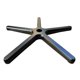 thumbnail image 4 of La base de la silla de oficina reemplaza el buen rendimiento de la aleación de aluminio de 70 cm para la computadora Negro Sharpla Reemplazos de base, 4 of 8