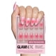 thumbnail image 1 of Short Press-On Nails Glamnetic Blushing Aura, color rosa almendra, 1 of 6