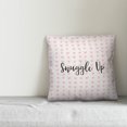 thumbnail image 2 of Creative Products Snuggle Up in Pink Hearts Pattern 16x16 Spun Poly Pillow, 2 of 2