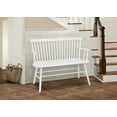 thumbnail image 2 of Crown Mark Jerimiah Back Support Bench, White, 2 of 2