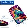 thumbnail image 4 of Unicorn Soft Comfortable Furry Printed Armrest Cover - 12.5x8.2 Inch Armrest Accessory, 4 of 6