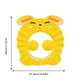 thumbnail image 2 of Adjustable Bath Shower Cap 12Inch Waterproof Hair Washing Shield,Cute Rabbit EVA Shampoo Cap,Leak-Proof Bath Visor to Keep Water Out of Eyes,Yellow, 2 of 3