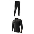 thumbnail image 1 of Paquete de 2 s de neopreno Top Jacket Hombres Mujeres de manga larga de neopreno de 3 mm de con cremallera frontal Pantalones d kusrkot Chaqueta de neopreno para hombre, 1 of 8