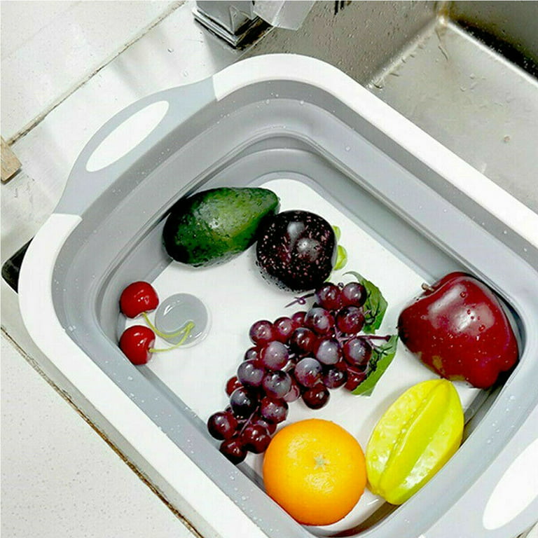 Swapline Multi Function Collapsible Vegetable Cutting Board, Plate, Washing Bowl Tub