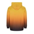 thumbnail image 6 of Zedker Casual Hooded Long Sleeve Gradient Color Jackets for Women Fall Winter Zipper Soft Inner Fleece Thermal Outerwears with Pockets,Orange,S, 6 of 7