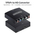 thumbnail image 2 of YPbPr to HD Converter High-definition Compatibility Audio Synchronization 1080P HD Stable Transmission Clear Image DC 5V1A Black, 2 of 6