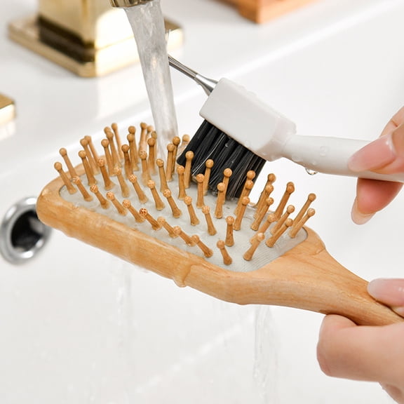 YIMWNYI Household Hairbrush Cleaner, Hair Washing and Combing Device, Hairbrush Cleaning Tool, Easy Hair Removal Brush, Fast Drying, Flexible Bristles, Tidy Vanity Storage