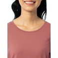 thumbnail image 5 of Fruit of the Loom Women's Beyond Soft Long Sleeve Top & Fleece Bottom Pajama Set, Sizes S-4X, 5 of 9