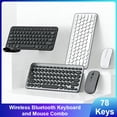 thumbnail image 2 of Wireless Bluetooth Keyboard and Mouse Combo for Laptop Desktop Tablet Silent Scissor Switch Rechargeable Dual Mode Keyboard, 2 of 28