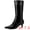 Black, variant on DARING DIVA Women's Stylish Pointed Toe Kitten Heel Knee High Boots Black 7
